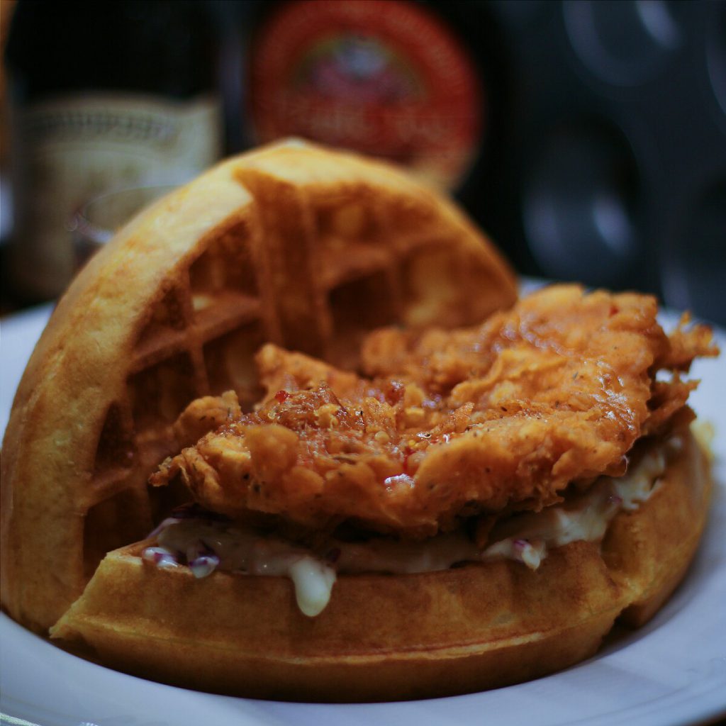 jajanbeken kopi kitchen lippo mall puri chicken waffle