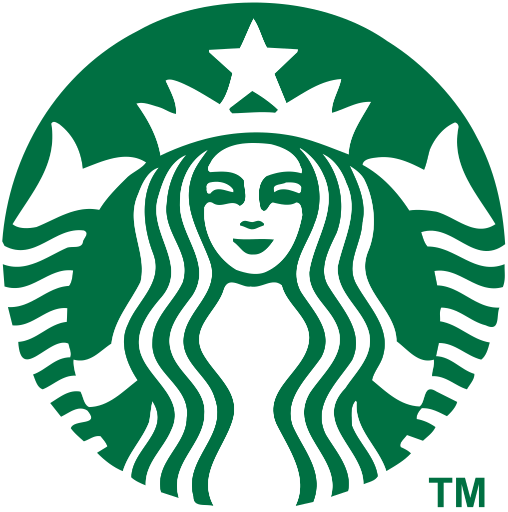 Starbucks logo credit to Starbucks Coffee Company