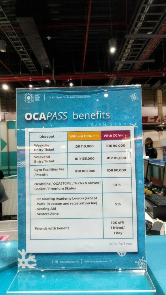 jajanbeken ice skating aeon tiket masuk