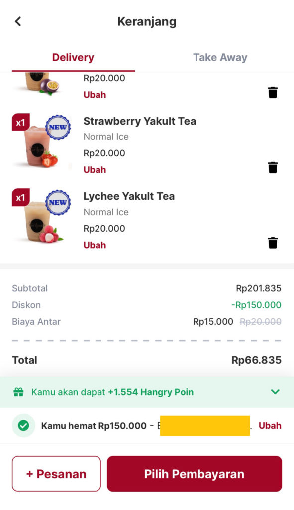 hangry app aplikasi food delivery 2020